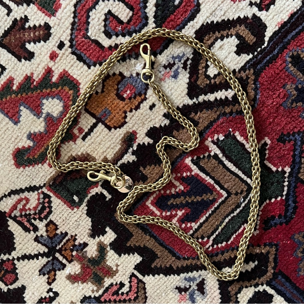 CLARE V Gold Crossbody Bag Chain